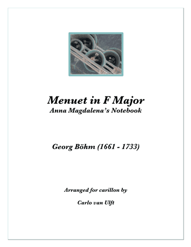 Menuet in F Major (Anna Magdalena Bach's Notebook) (arr. Carlo van Ulft)
