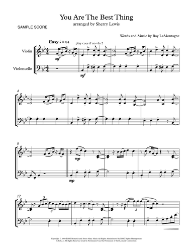 You Are The Best Thing (arr. Sherry Lewis)