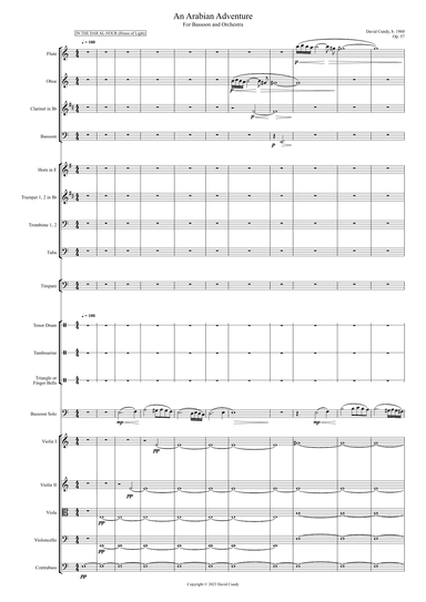 An Arabian Adventure for Bassoon and Orchestra Op. 57