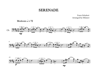 Serenade | Schubert | String Bass (arr. Milanov)