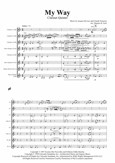 My Way (arr. Thomas H. Graf)