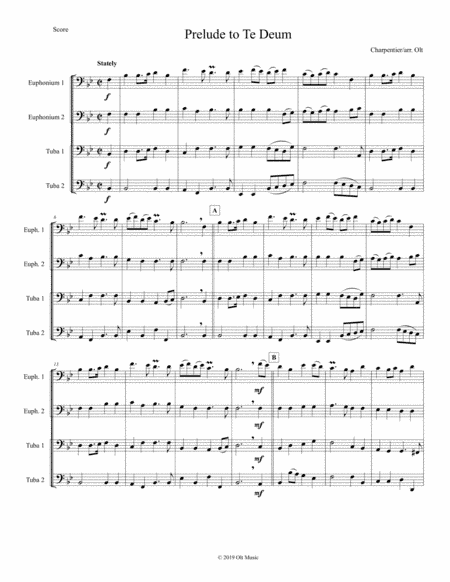 Prelude to Te Deum (arr. Tim Olt)