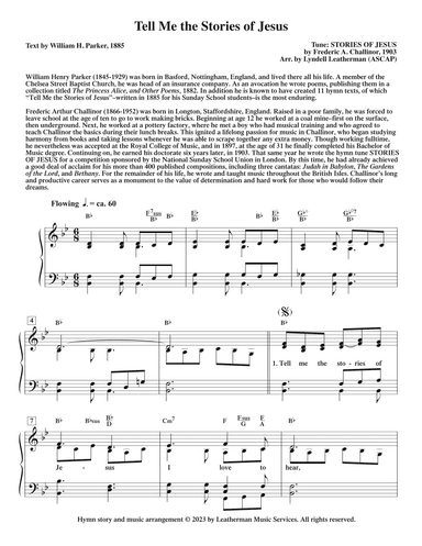 Tell Me the Stories of Jesus (arr. Lyndell Leatherman)