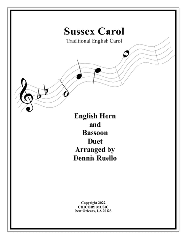 Sussex Carol - Duet for English Horn and Bassoon (arr. Dennis Ruello)