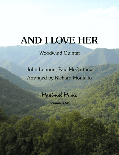 And I Love Her (arr. Richard Montalto)