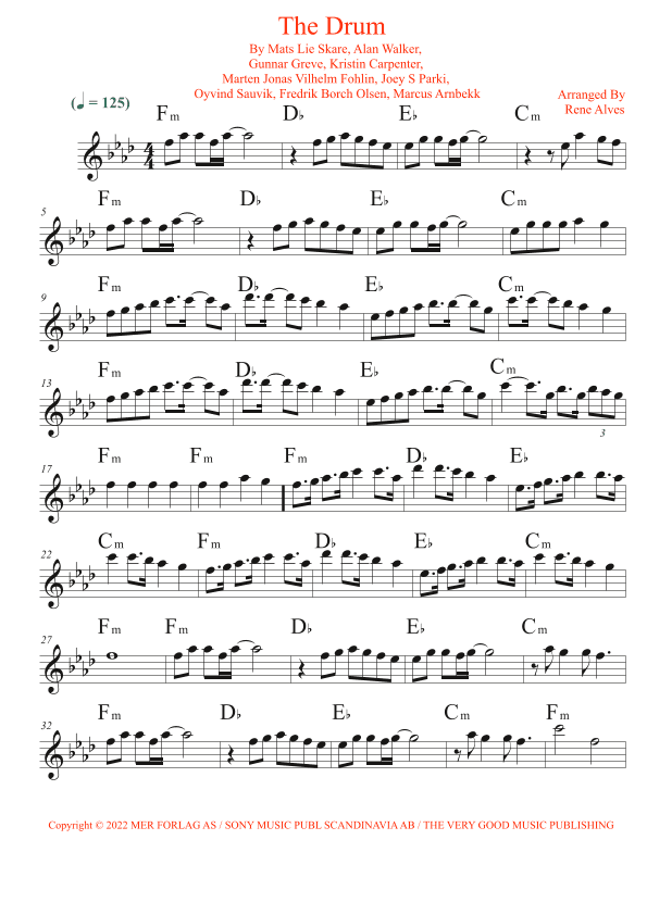 The Drum (arr. By Rene Alves)