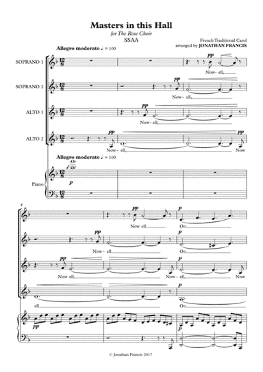 Masters in this Hall (arr. Jonathan Francis)