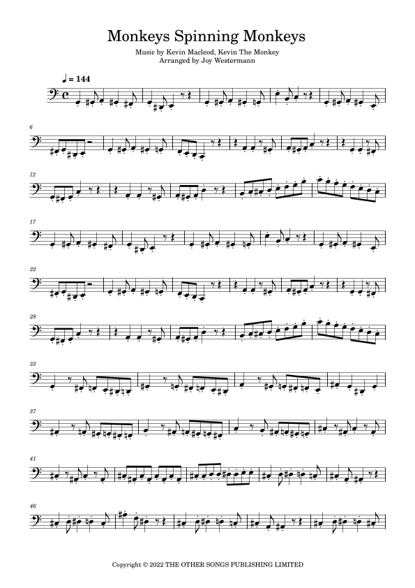 Monkeys Spinning Monkeys (arr. Joy Westermann)