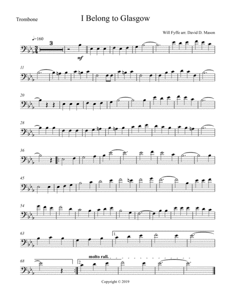 I Belong to Glasgow (arr. David D. Mason)