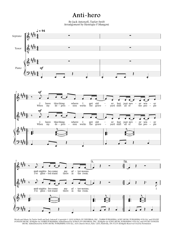 Anti-hero (arr. Henrique F Mangoni)