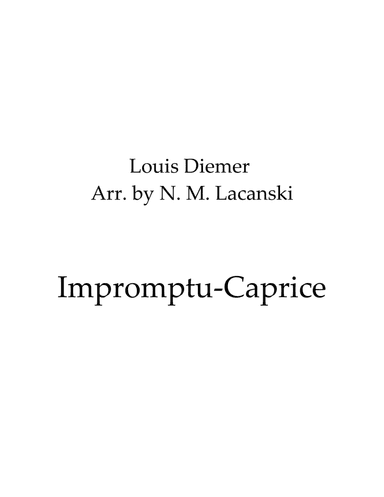 Impromptu-Caprice (arr. Nick Lacanski)
