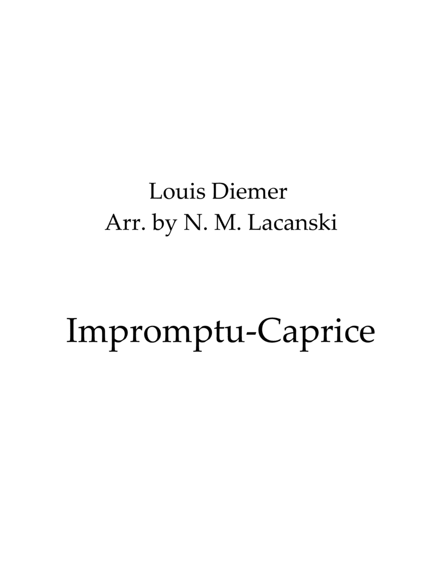 Impromptu-Caprice (arr. Nick Lacanski)