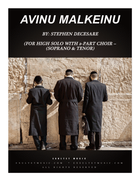 Avinu Malkeinu (for High Voice with 2-part choir (Soprano & Tenor)