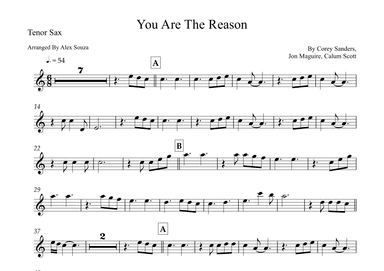 You Are The Reason (arr. Alex Souza)