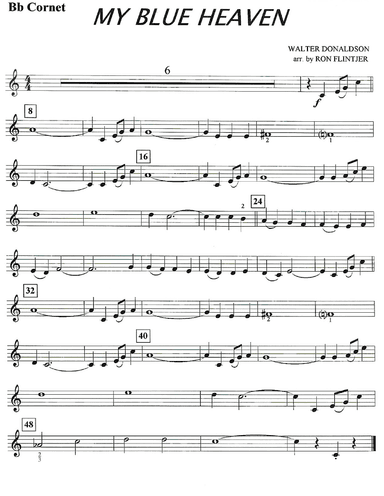 My Blue Heaven (arr. Ron Flintjer)
