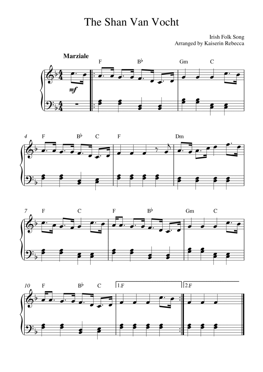 The Shan Van Vocht (arr. Kaiserin Rebecca)