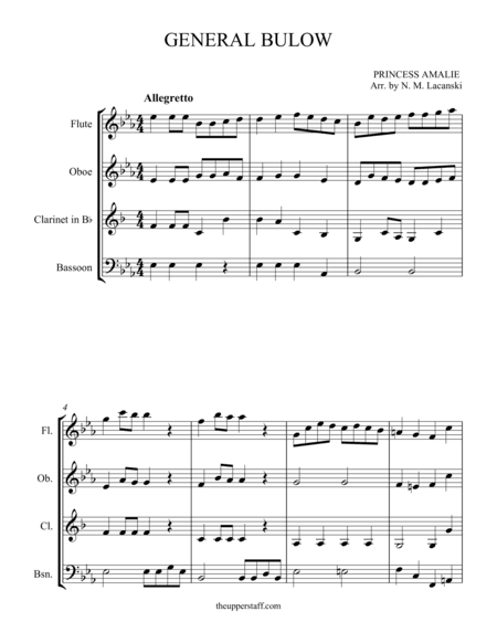 General Bulow (Easy) (arr. Nick Lacanski)