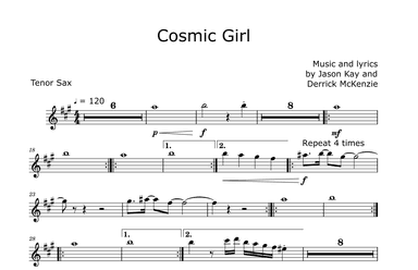Cosmic Girl (arr. David Lartey)