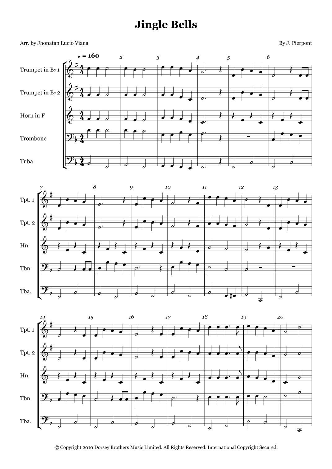Jingle Bells (arr. Jhonatan Lucio Viana)