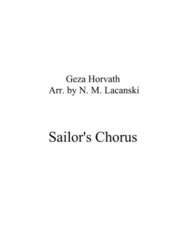 Sailor's Chorus (arr. Nick Lacanski)
