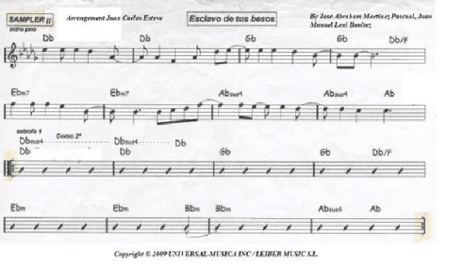 Esclavo De Sus Besos (arr. juan carlos esteve / Gran Coda)