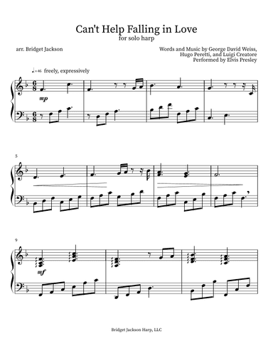 Can't Help Falling In Love (arr. Bridget Jackson)