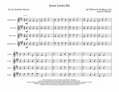Jesus Loves Me (arr. Dominic Meccia)