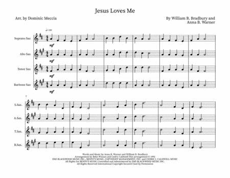 Jesus Loves Me (arr. Dominic Meccia)