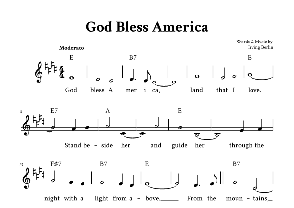 God Bless America ® (arr. Yuri Noronha)
