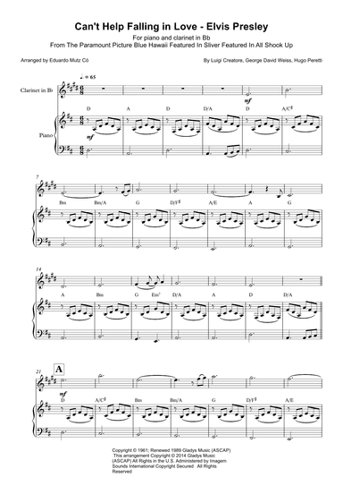 Can't Help Falling In Love (arr. Eduardo Mutz Có)