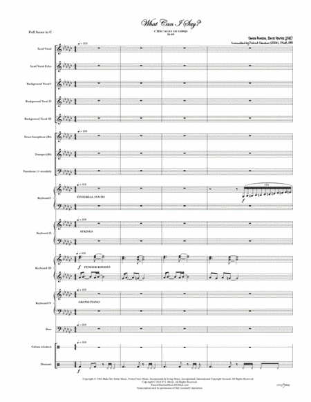 What Can I Say (arr. Patrick Sheehan)