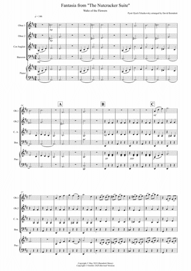Waltz of the Flowers for Double Reed Quartet (arr. David Burndrett)