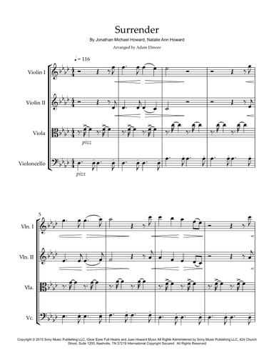 Surrender (arr. Adam Elmore)