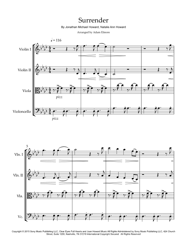 Surrender (arr. Adam Elmore)