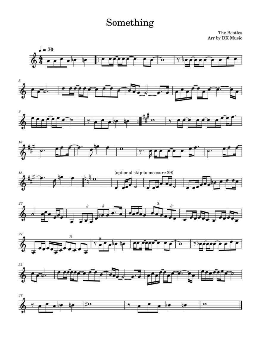 Something (arr. DK Music)