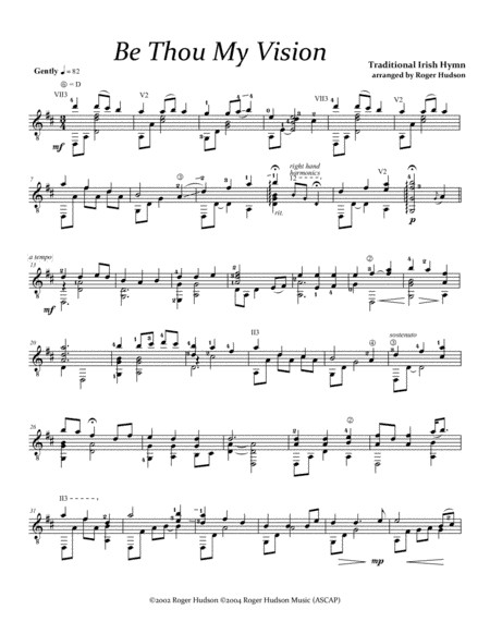 Be Thou My Vision (arr. Roger Hudson)