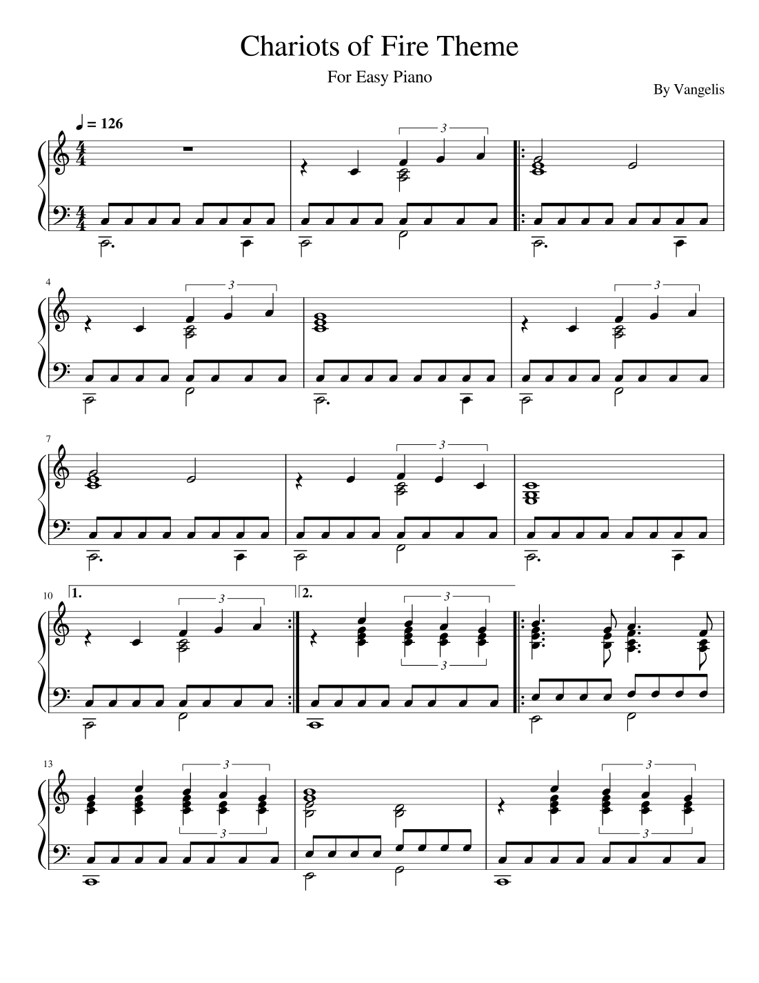 Chariots Of Fire (arr. poon)