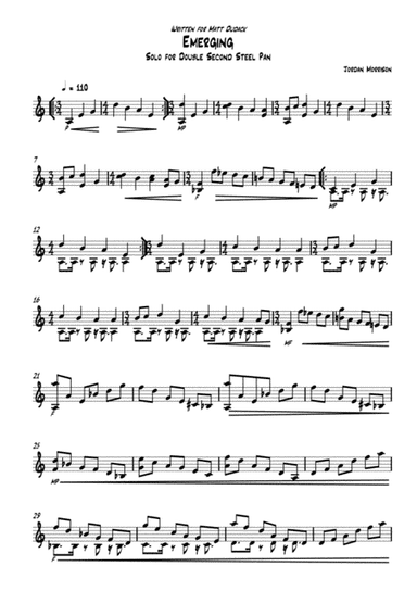 Emerging - Solo for Double Second Steel Drums