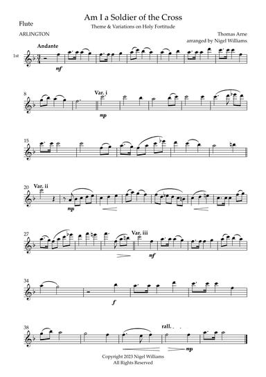Am I a Soldier of the Cross (Holy Fortitude) (arr. Nigel Williams)