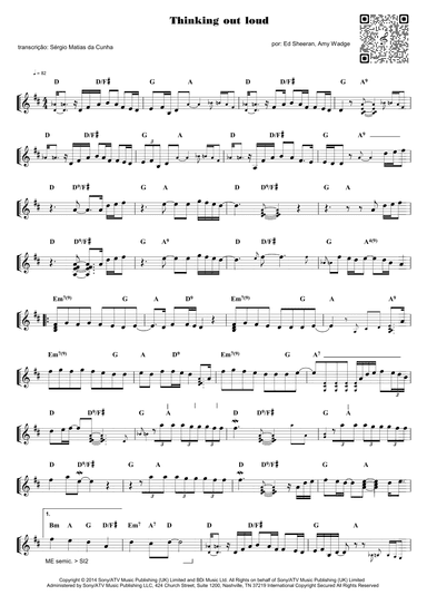 Thinking Out Loud (arr. Piano)
