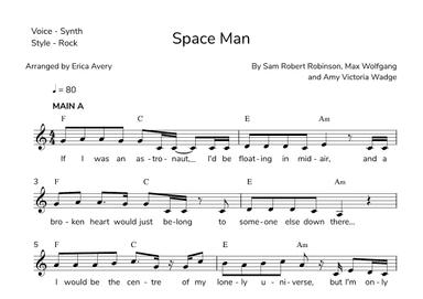 Space Man (arr. Erica Avery)