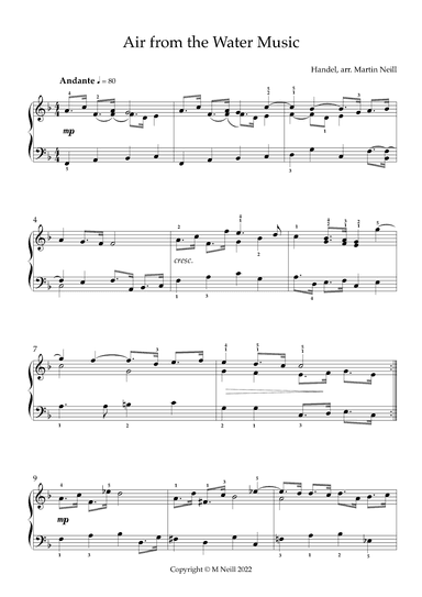 Air from the Water Music (arr. Martin Neill)