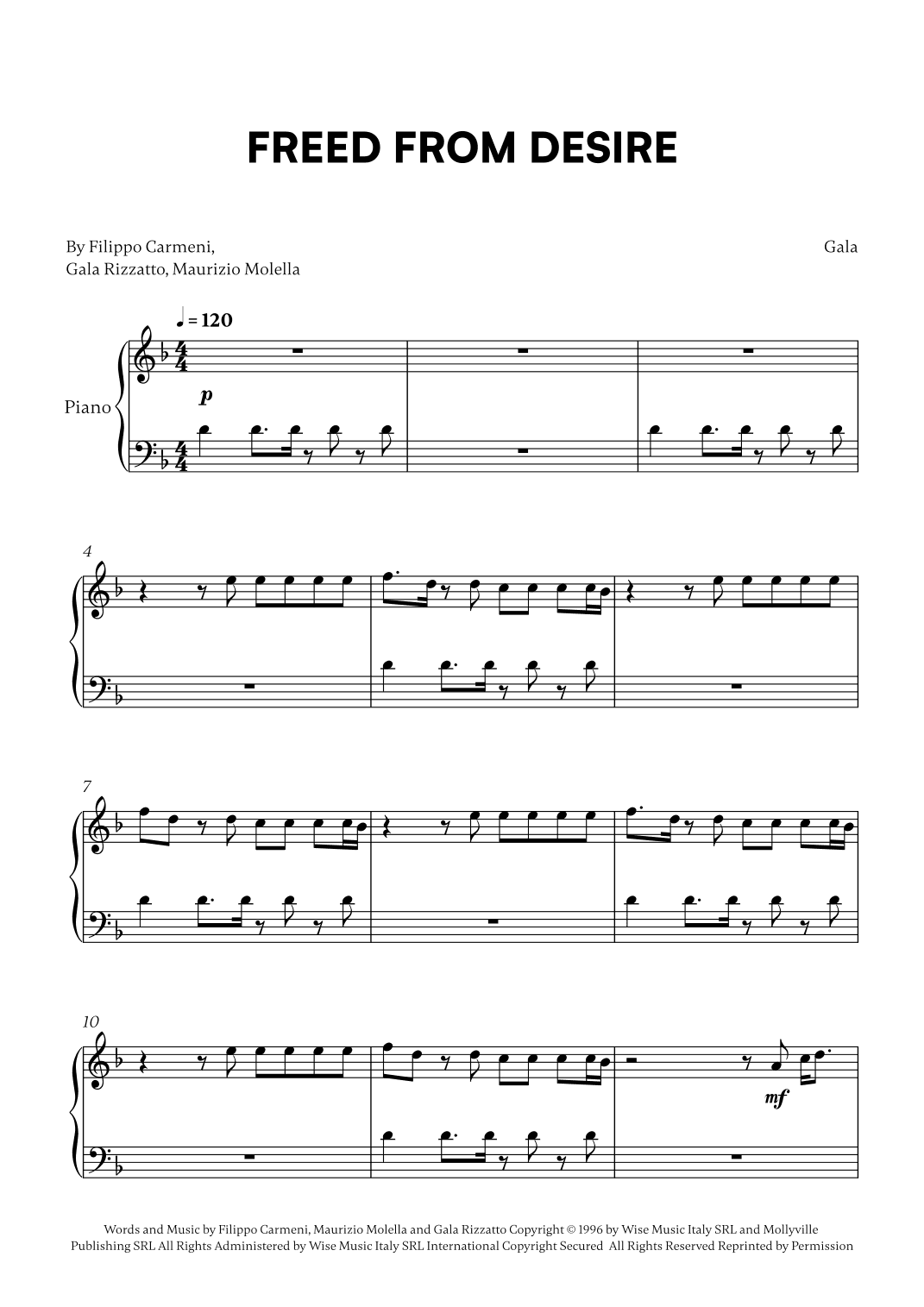 Freed From Desire (arr. Cadenza Editions)