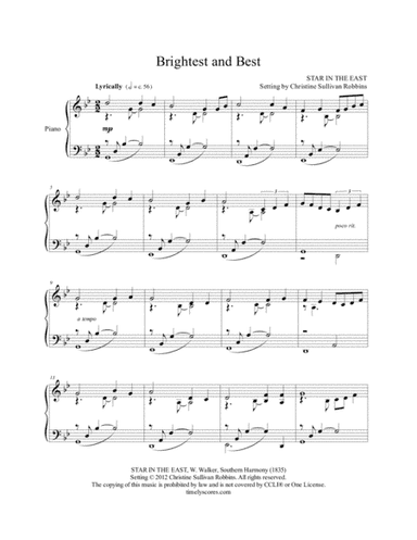 Brightest and Best (arr. Christine Sullivan Robbins)