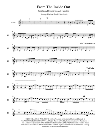 From The Inside Out (arr. José Daniel Morales A.)