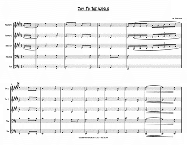 JOY TO THE WORLD - CHRISTMAS BRASS QUINTET (arr. Steve Hoover)