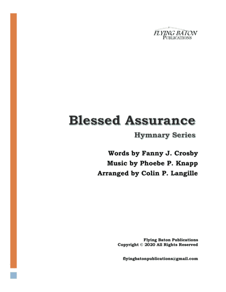 Blessed Assurance (arr. Colin P. Langille)
