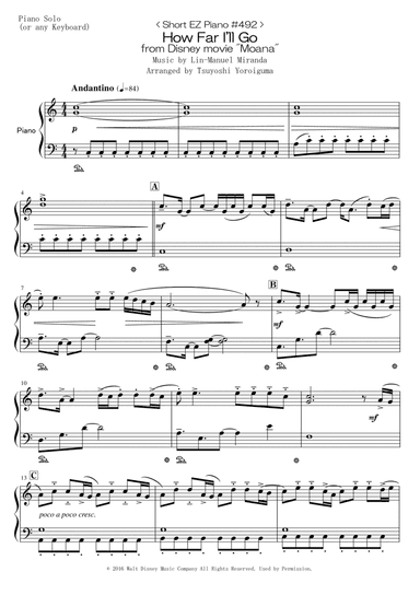 How Far I'll Go (arr. Tsuyoshi Yoroiguma)
