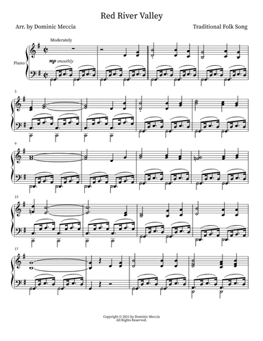 Red River Valley (arr. Dominic Meccia)