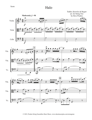 Halo (arr. Dave Prudon)